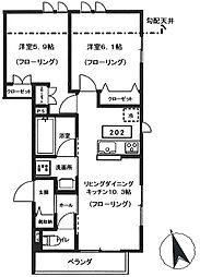 間取図画像 2LDK