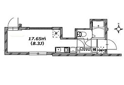 スタイルレジデンス渋谷笹塚 2階ワンルームの間取り