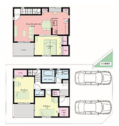 青葉台KASHIYAII 1階3LDKの間取り