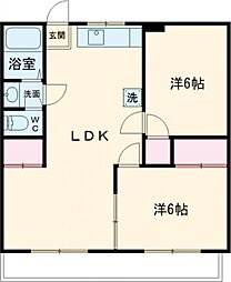 ハイネスＳＫ 1階2LDKの間取り