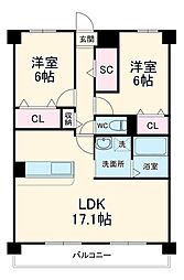 間取図画像 2LDK