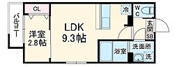 KEIAI RESIDENCE 津田沼 3階1Kの間取り
