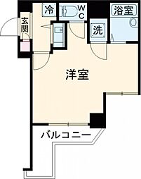 サンテミリオン笹塚 5階1Kの間取り