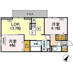 間取図画像 2LDK
