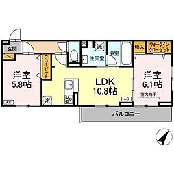 間取図画像 2LDK