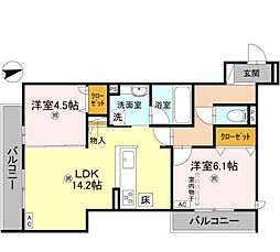 間取図画像 2LDK