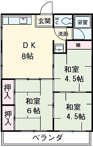 ホームズ 近鉄名古屋線 米野駅 徒歩7分 3dk 賃料6万円 3階 48 賃貸マンション住宅情報