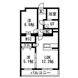 間取図画像 2LDK
