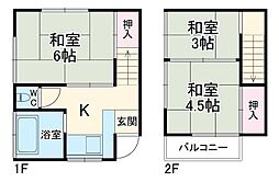 西新井本町4丁目戸建て 1階3DKの間取り