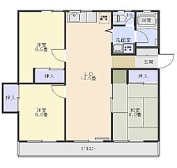 Ｊｅｎａ井の頭 2階3LDKの間取り