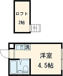 京王相模原線 京王永山駅 徒歩10分の賃貸マンション 1階ワンルームの間取り