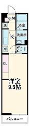 リブリ・ｙｕｋｕｒｕ 1階1Kの間取り