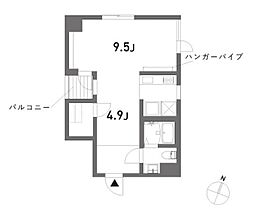 都営三田線 本蓮沼駅 徒歩5分の賃貸アパート 2階1Kの間取り