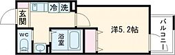 ＭＥＬＤＩＡ成増 3階1Kの間取り