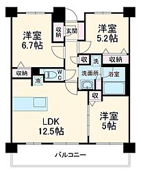 間取図画像 3LDK