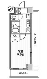 アパートメンツ練馬北町 806 8階1Kの間取り