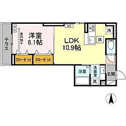 間取図画像 1LDK