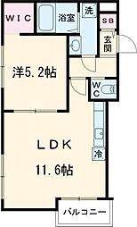 間取図画像 1LDK