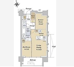 間取図画像 1SLDK