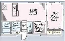 間取図画像 1SLDK