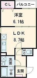 間取図画像 1LDK