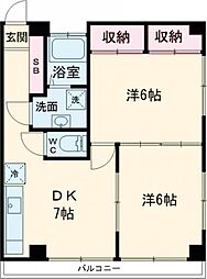 間取図画像 2DK