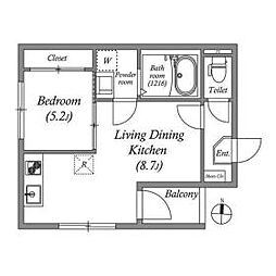 間取図画像 1LDK