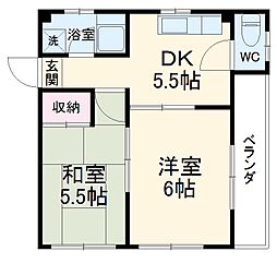 間取図画像 2DK