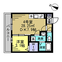 間取図画像 1LDK