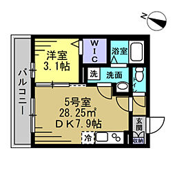 間取図画像 1LDK