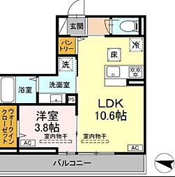 間取図画像 1LDK