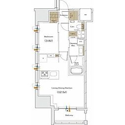 間取図画像 1LDK
