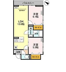 間取図画像 2LDK