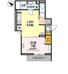 間取図画像 1LDK