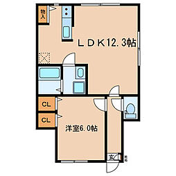 間取図画像 1LDK