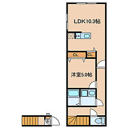 間取図画像 1LDK