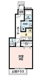 間取図画像 1K