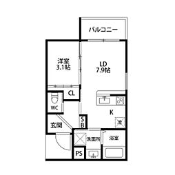 間取図画像 1LDK