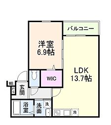 間取図画像 1LDK