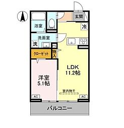 間取図画像 1LDK