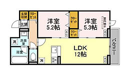 間取図画像 2LDK