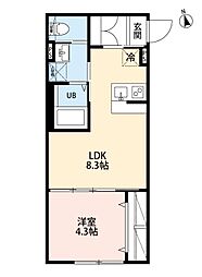 間取図画像 1LDK