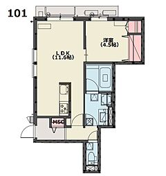 間取図画像 1LDK