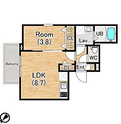 間取図画像 1LDK