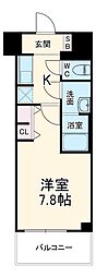 S-RESIDENCE四日市駅前couleur(クルール) 1Kの間取図画像