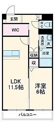 間取図画像 1LDK