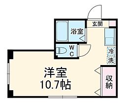 ステップワン ワンルームの間取図画像