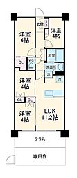 グランカーサ川口青木町公園 4LDKの間取図画像