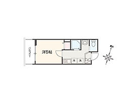 さいたま市南区四谷2丁目アパート 1Kの間取図画像