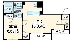 Grand ete 1LDKの間取図画像